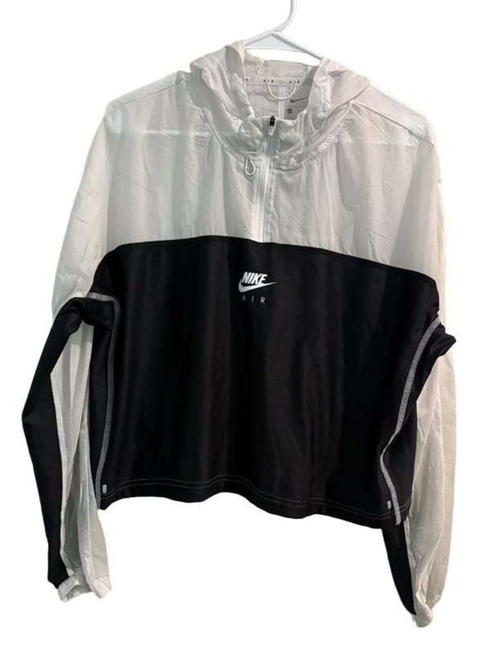 Nike Air Windbreaker Jacket Size L Black White